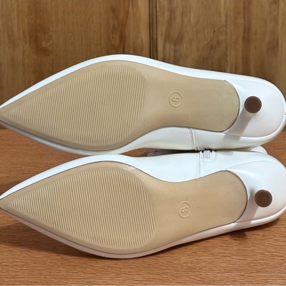 Women's Cream Ankle Boots - Picture 4 of 4